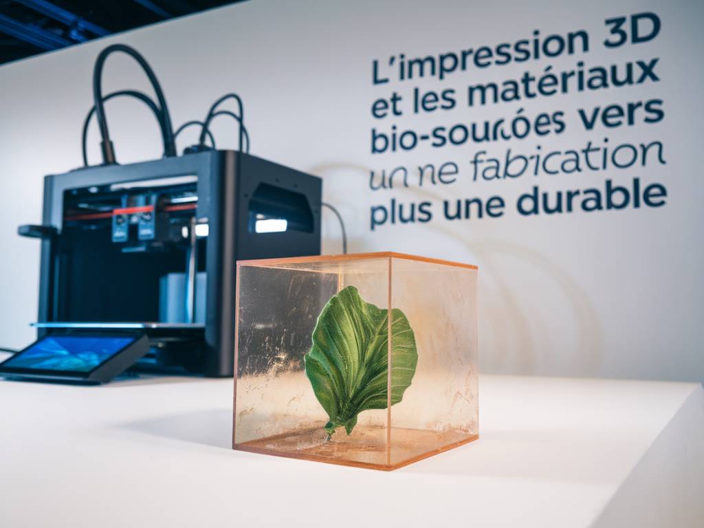 « L’impression 3D et les matériaux biosourcés : vers une fabrication plus durable »